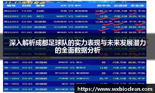 深入解析成都足球队的实力表现与未来发展潜力的全面数据分析