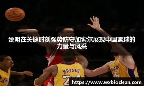 姚明在关键时刻强势防守加索尔展现中国篮球的力量与风采