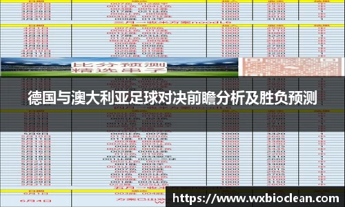 德国与澳大利亚足球对决前瞻分析及胜负预测